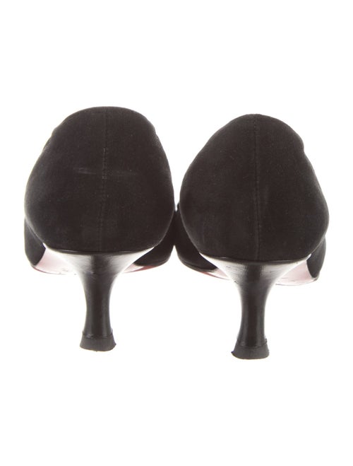 Christian Louboutin Suede Bow Accents Pumps