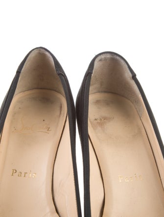 Christian Louboutin Suede Bow Accents Pumps