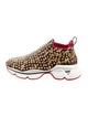 Christian Louboutin Spike Accents Printed Sock Sneakers