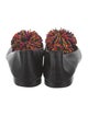 Christian Louboutin Leather Pom-Pom Embellishments Ballet Flats