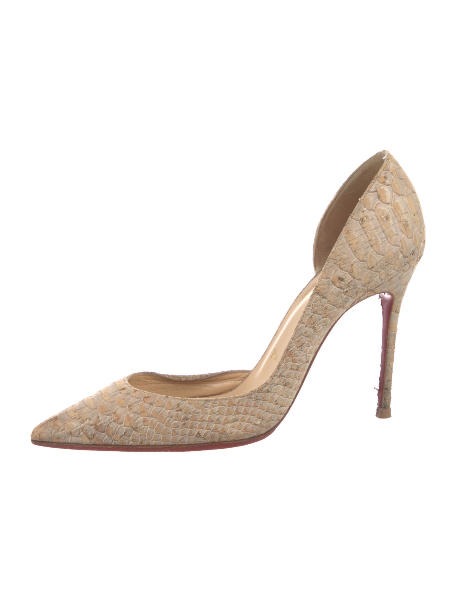 Christian Louboutin Animal Print D'Orsay Pumps
