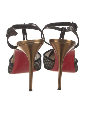 Christian Louboutin Mesh T-Strap Pumps