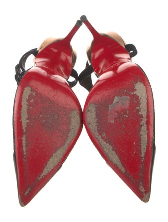 Christian Louboutin Mesh T-Strap Pumps