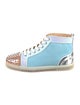 Christian Louboutin Leather Colorblock Pattern Sneakers