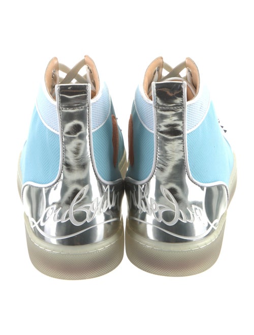 Christian Louboutin Leather Colorblock Pattern Sneakers