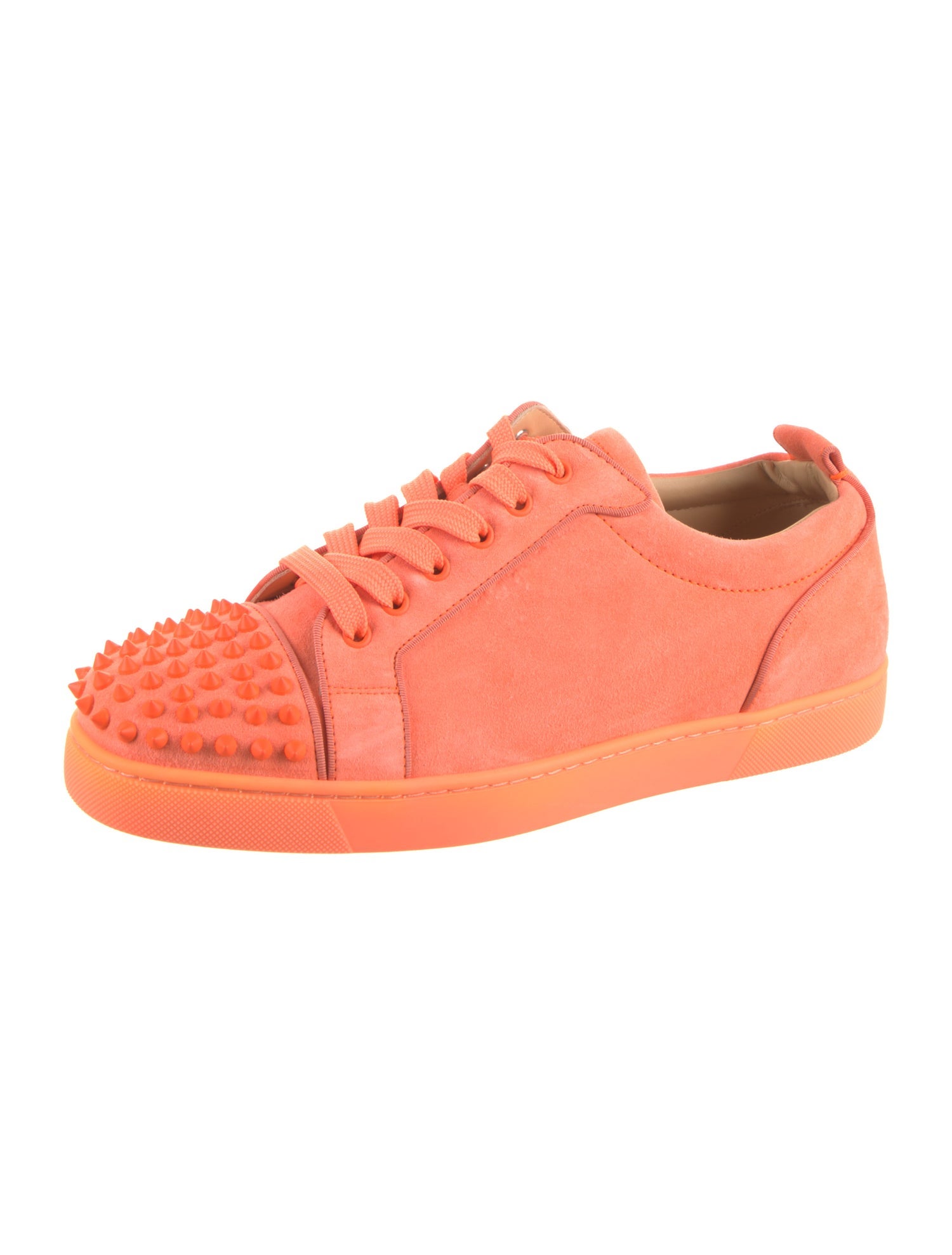 Christian Louboutin Suede Studded Accents Sneakers
