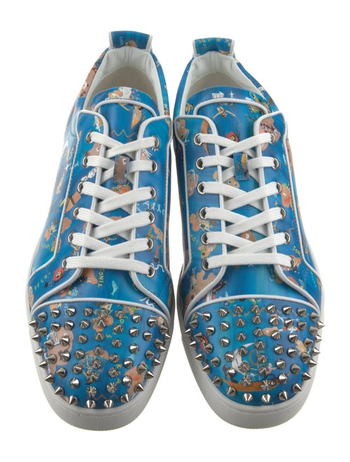 Christian Louboutin Leather Printed Sneakers