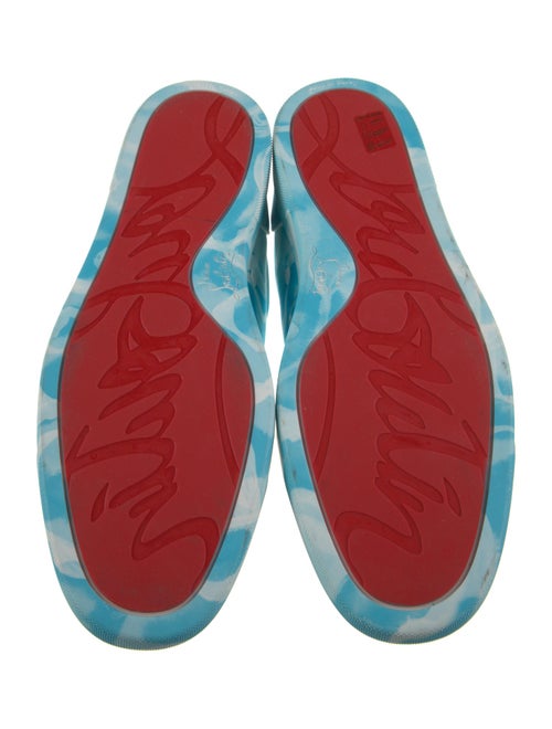 Christian Louboutin Leather Printed Sneakers