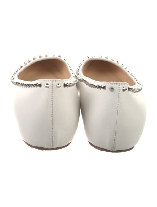 Christian Louboutin Spike Accents Leather Ballet Flats