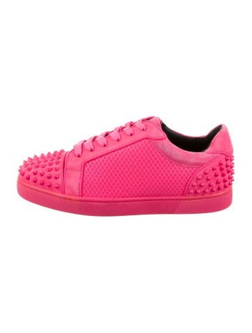 Christian Louboutin Sneakers Leather Studded Accents 9.5