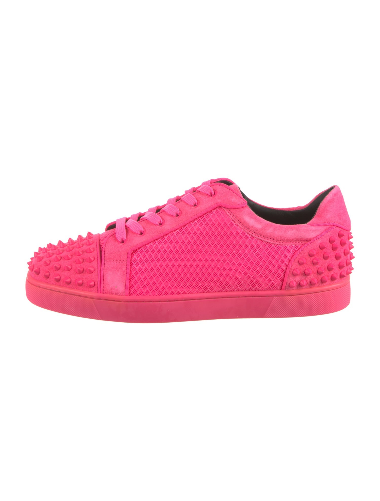 Christian Louboutin Suede Studded Accents Sneakers