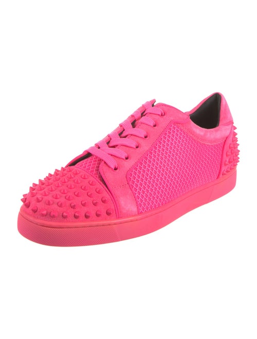Christian Louboutin Suede Studded Accents Sneakers