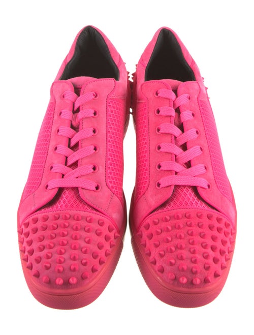 Christian Louboutin Suede Studded Accents Sneakers