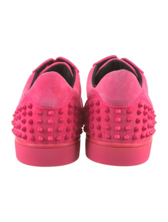 Christian Louboutin Suede Studded Accents Sneakers