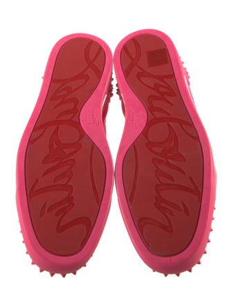 Christian Louboutin Suede Studded Accents Sneakers