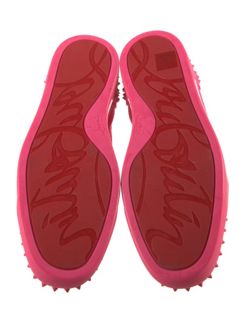 Christian Louboutin Suede Studded Accents Sneakers