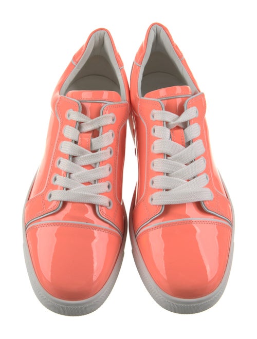 Christian Louboutin Patent Leather Printed Sneakers