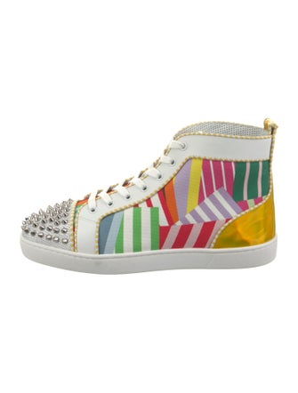 Christian Louboutin Canvas Printed Sneakers