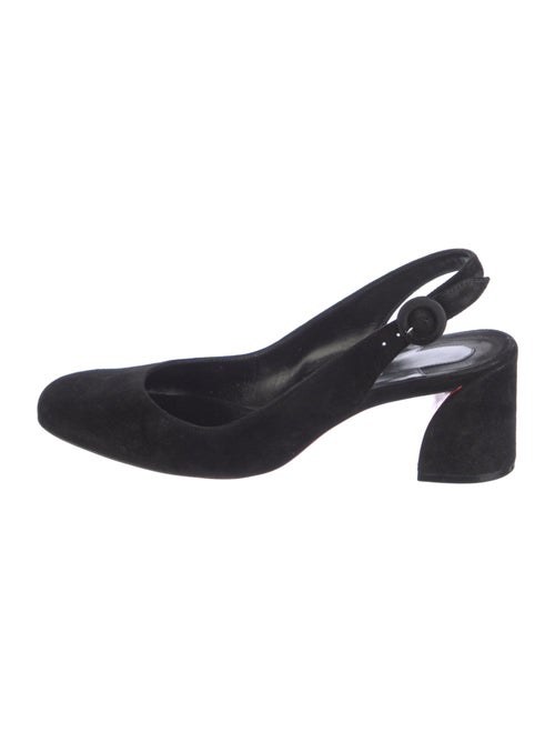 Christian Louboutin Suede Slingback Pumps