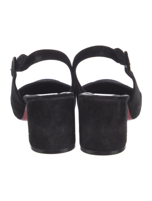 Christian Louboutin Suede Slingback Pumps