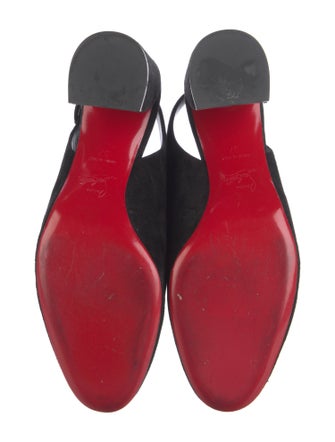 Christian Louboutin Suede Slingback Pumps