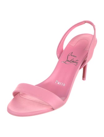 Christian Louboutin Leather Slingback Sandals