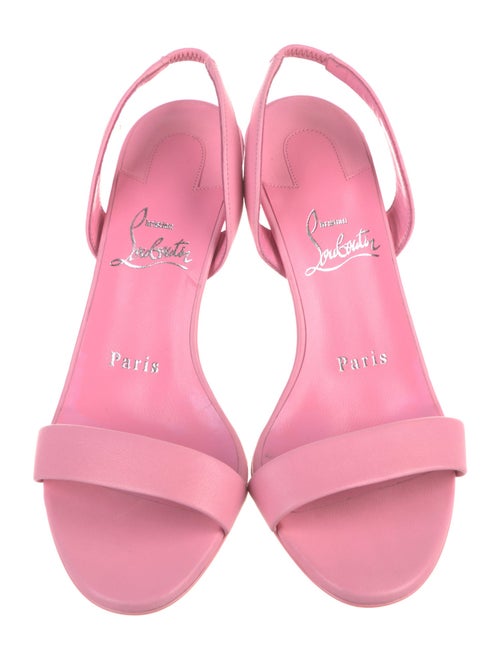 Christian Louboutin Leather Slingback Sandals