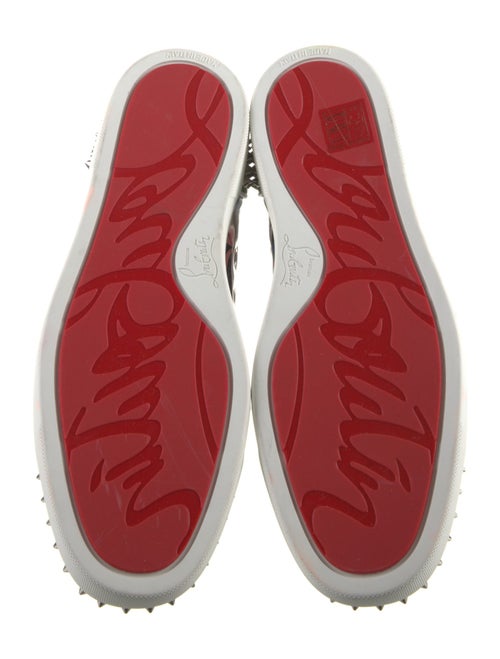 Christian Louboutin Patent Leather Printed Sneakers