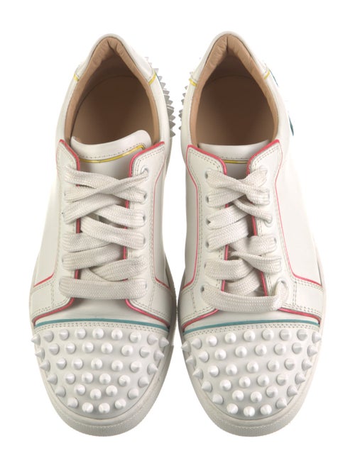 Christian Louboutin Spike Accents Leather Sneakers