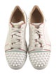 Christian Louboutin Spike Accents Leather Sneakers