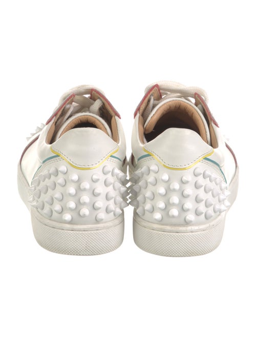 Christian Louboutin Spike Accents Leather Sneakers