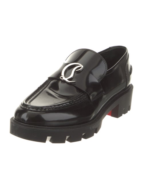 Christian Louboutin Signature Logo Leather Loafers