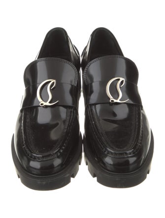 Christian Louboutin Signature Logo Leather Loafers