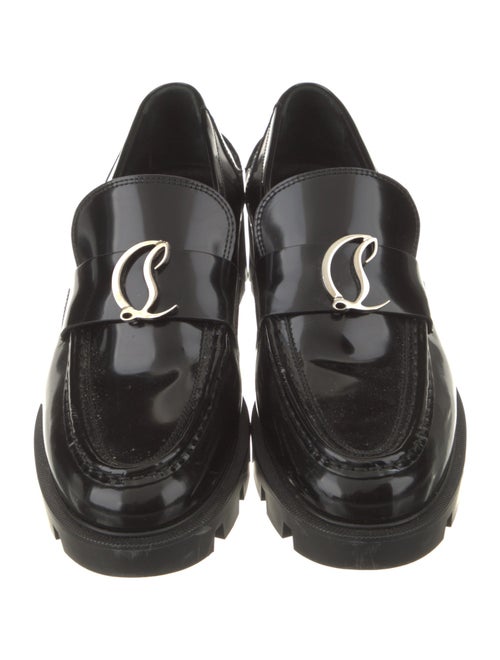 Christian Louboutin Signature Logo Leather Loafers
