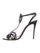 Christian Louboutin Patent Leather Slingback Sandals