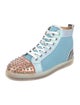 Christian Louboutin Mesh Colorblock Pattern Sneakers