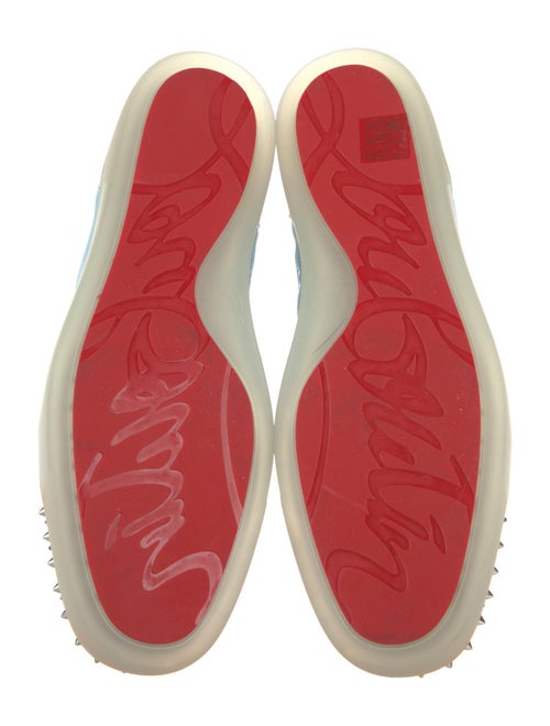 Christian Louboutin Mesh Colorblock Pattern Sneakers