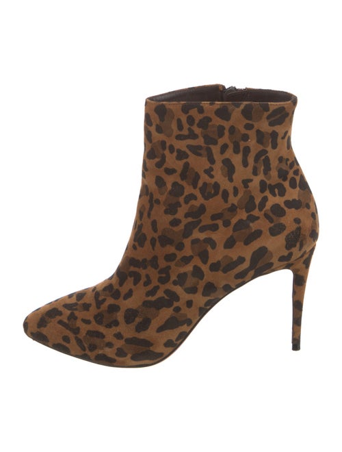Christian Louboutin Suede Animal Print Boots