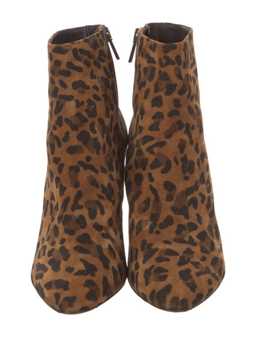Christian Louboutin Suede Animal Print Boots