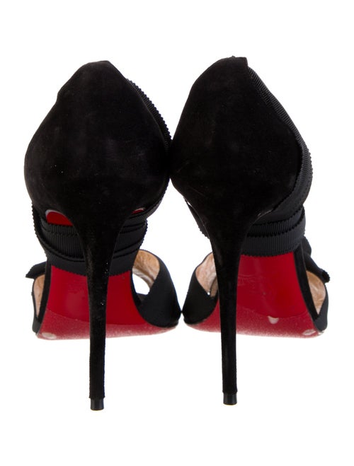 Christian Louboutin Suede Bow Accents Sandals