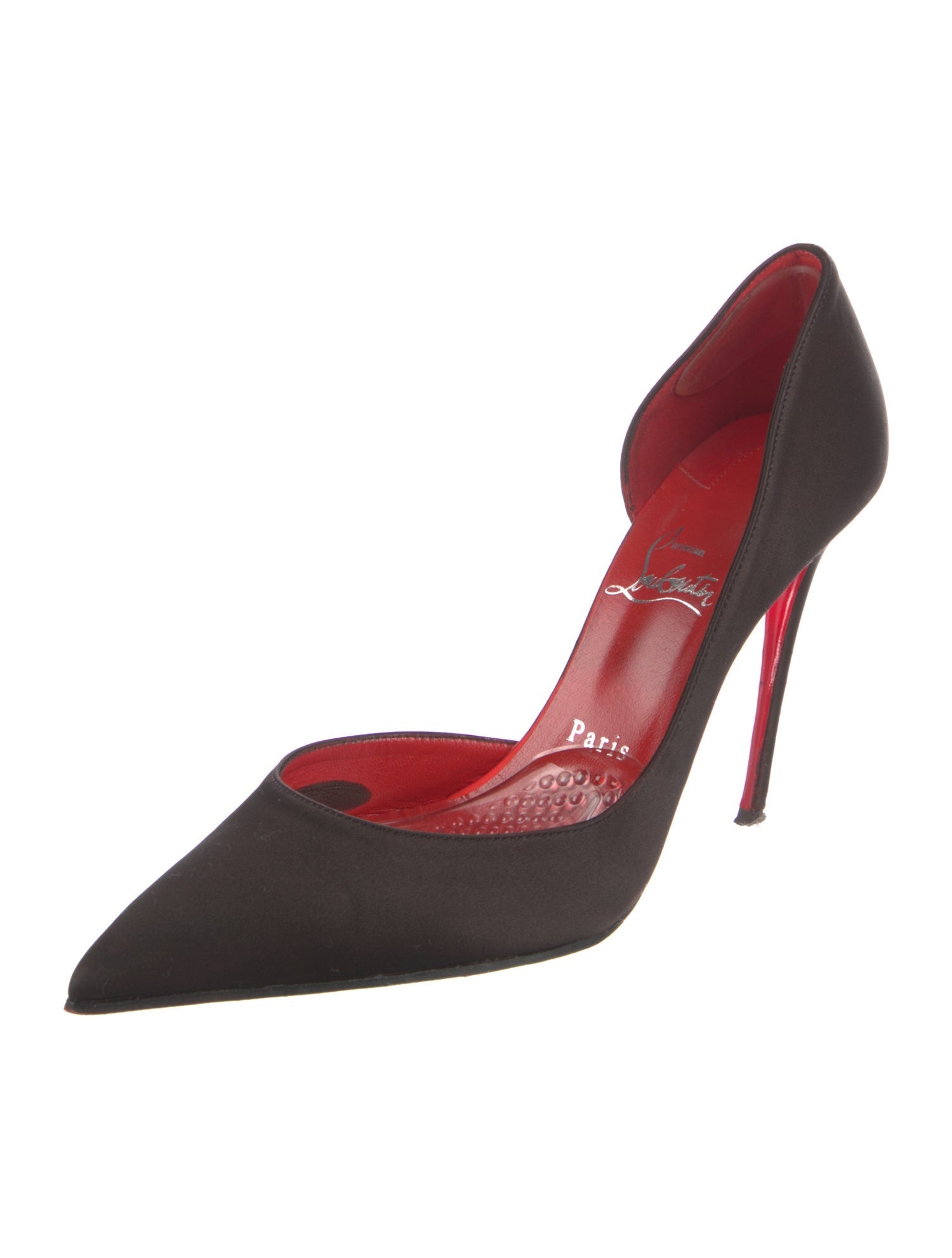 Christian Louboutin Satin D'Orsay Pumps