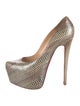 Christian Louboutin Python Animal Print Pumps