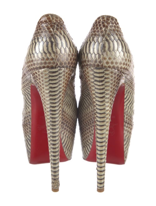 Christian Louboutin Python Animal Print Pumps