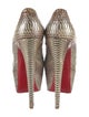 Christian Louboutin Python Animal Print Pumps