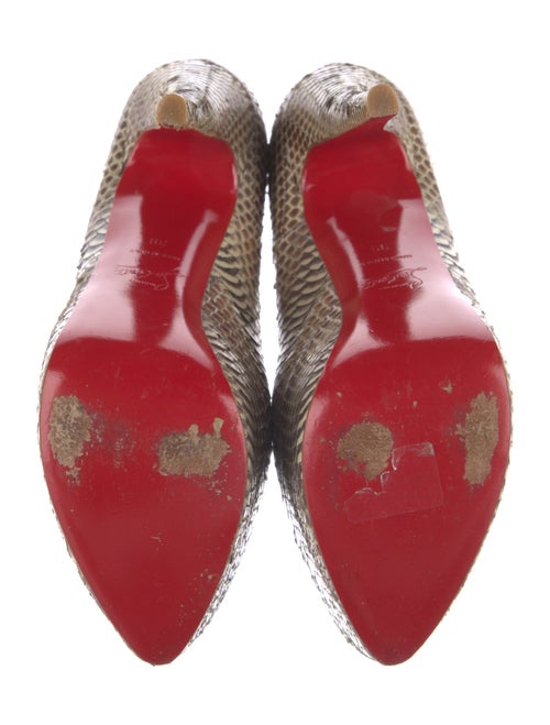Christian Louboutin Python Animal Print Pumps