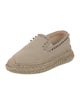 Christian Louboutin Spike Accents Canvas Espadrilles