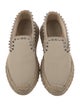 Christian Louboutin Spike Accents Canvas Espadrilles