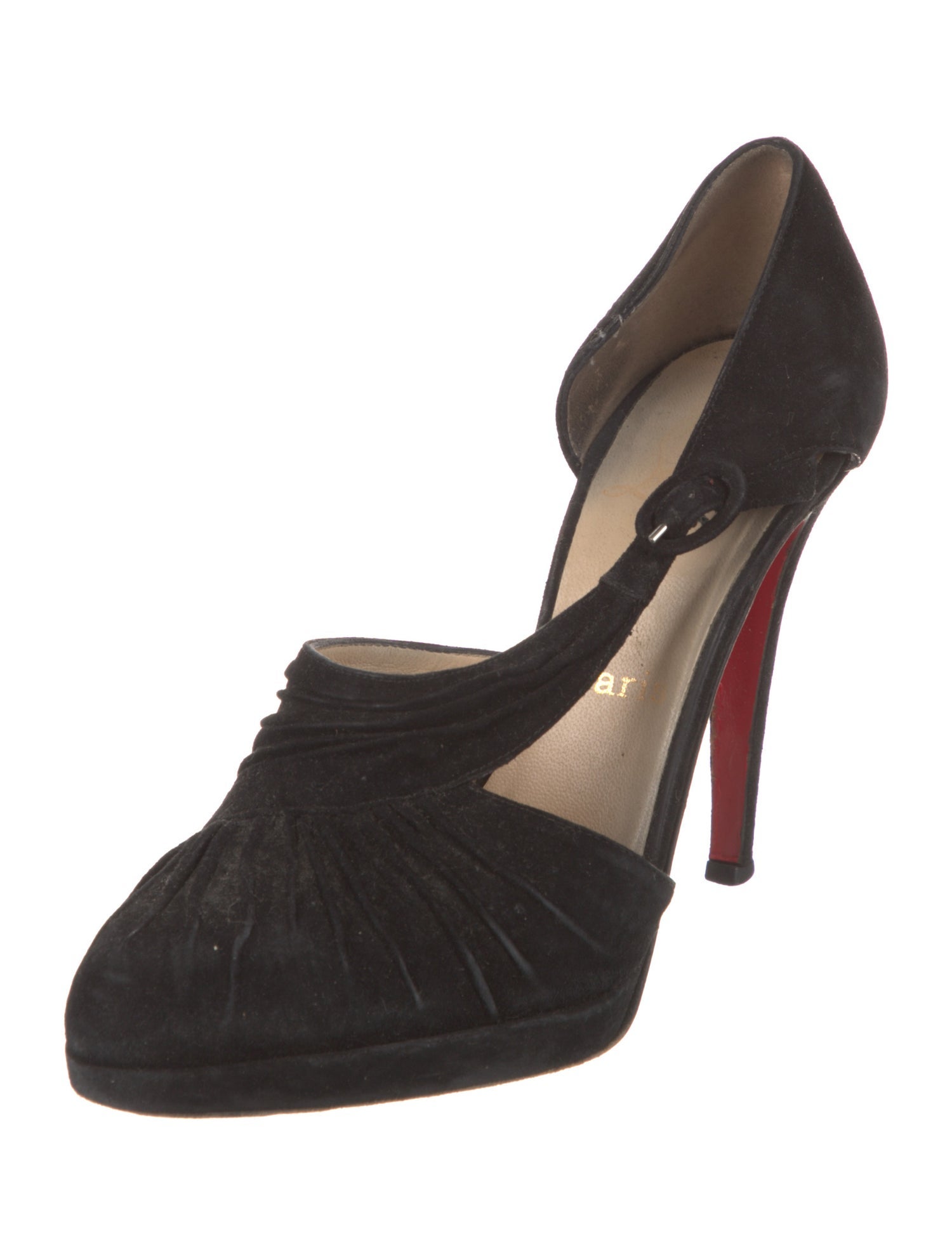 Christian Louboutin Suede D'Orsay Pumps
