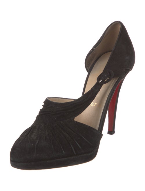Christian Louboutin Suede D'Orsay Pumps