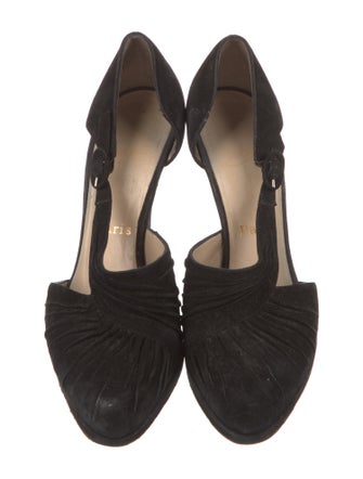 Christian Louboutin Suede D'Orsay Pumps